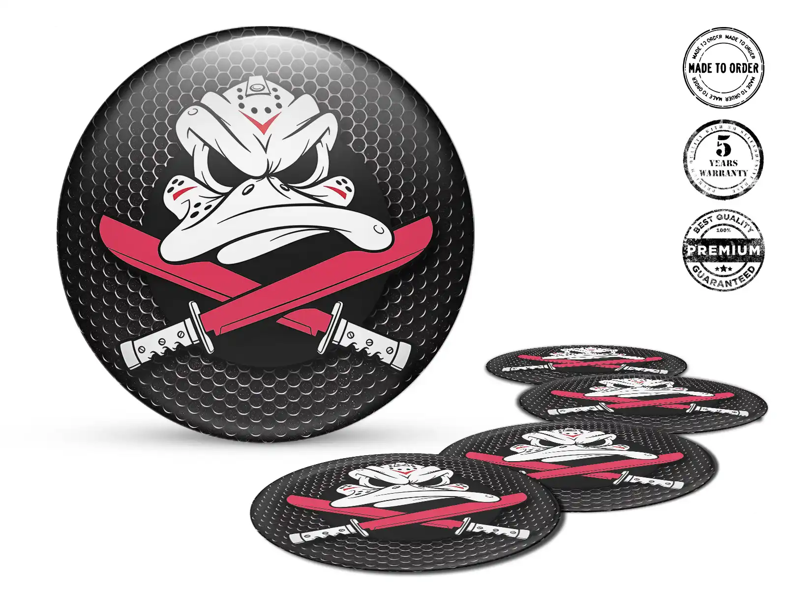 Rim Decals for Cars Domed Emblem Logo